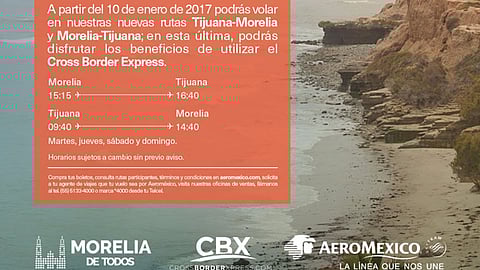 Morelia se conecta con el Norte del país