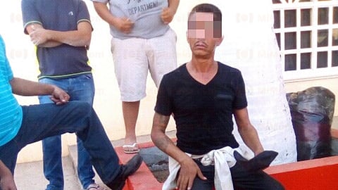 El supuesto ratero fue puesto a disposición de la fiscalía (Foto: RED 113)