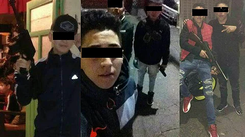 Las imágenes causaron indignación en las redes tras compartir video y foto de los sujetos