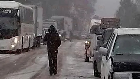 Galería: La nieve cubre al menos 8 municipios de Chihuahua