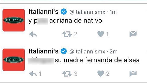 Aparecieron los mensajes en al menos cuatro cuentas (Foto Twitter: @AlbertCohenUrie)