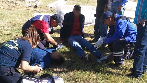 Fueron atendidos por paramédicos
