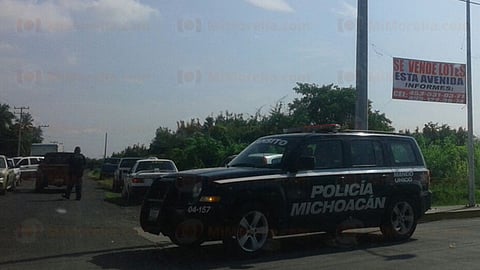 El sitio fue resguardado por la Policía Michoacán