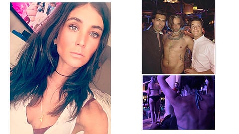 La novia del cantante publicó dos fotos en Instagram donde apoya a su pareja (Foto:Instagram karlaveaga)