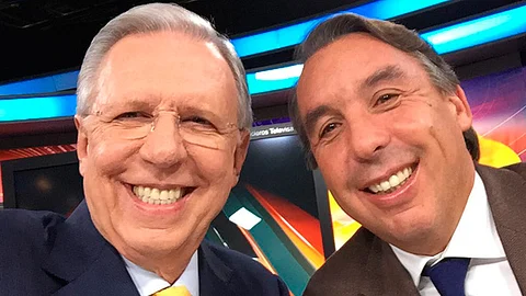 López-Dóriga tuvo como invitado especial a Azcárraga Jean en su penúltimo programa (Foto:Twitter @lopezdoriga)