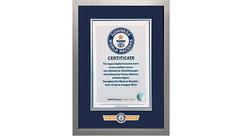 Aldea Digital obtuvo también el Récord Guinness por el mayor número de recorridos virtuales