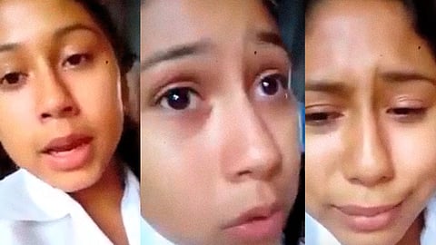 La niña le suplica a Carlitos que no la abandone