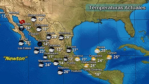 El ciclón tropical se desplaza hacia el norte a 28 kilómetros por hora con vientos máximos sostenidos de 110 km/h, rachas de hasta 140 km/h