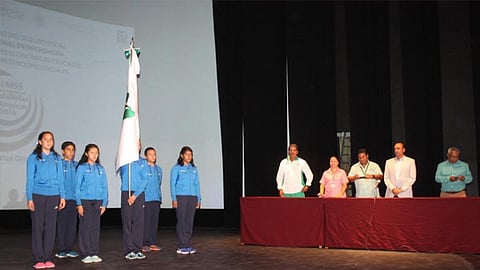 En emotivo acto, desfilaron los representativos de cada una de las disciplinas