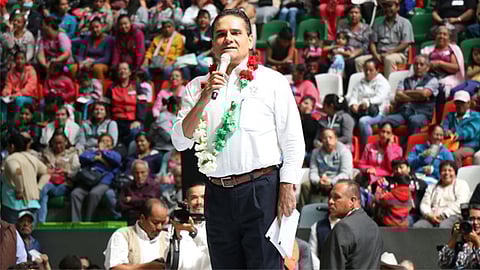 Vamos a seguir trabajando hombro con hombro con el Gobierno Federal, refrendó Silvano Aureoles (Foto: Fernando Maldonado)