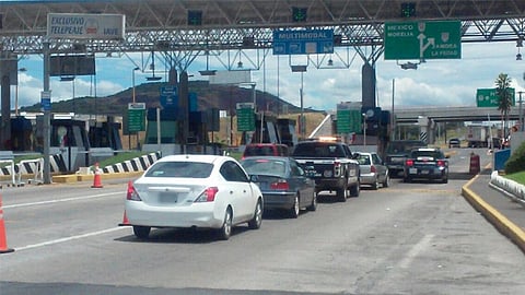 La acción centista en la Autopista de Occidente concluyó después de las 14:30 horas (Foto: SSP