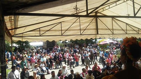 Estuvieron presentes comisiones antorchistas de la ciudad de Pátzcuaro, de La Meseta y de toda la región lacustre