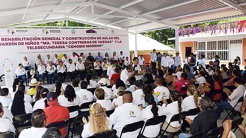 En materia de infraestructura se han entregado dos aulas que pertenecen al Jardín de Niños “María Teresa Contreras de Vargas”