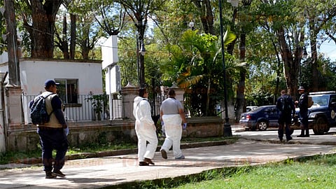 La osamenta estaba barnizada; se encontraron el cráneo y otros restos (Foto: RED 113)