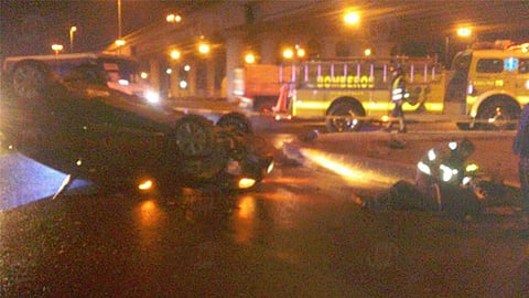 El conductor del vehículo resultó ileso y fue requerido por autoridades de seguridad (Foto: RED 113)