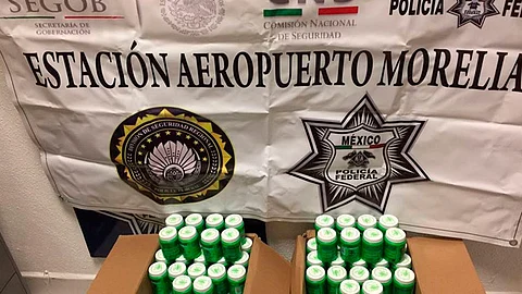 Lo asegurado fue presentado ante la Agencia del Ministerio Público de la Federación