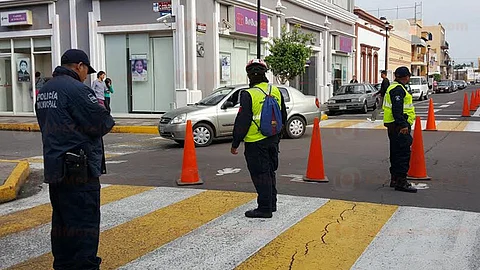 Al banco BanBajío arribaron elementos policiacos