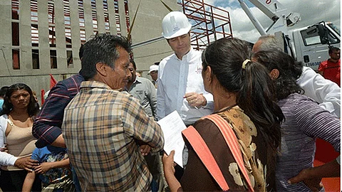 El edil los recibió hace 3 meses y no ha hecho nada, señaló el dirigente (Foto: Antorcha Campesina)