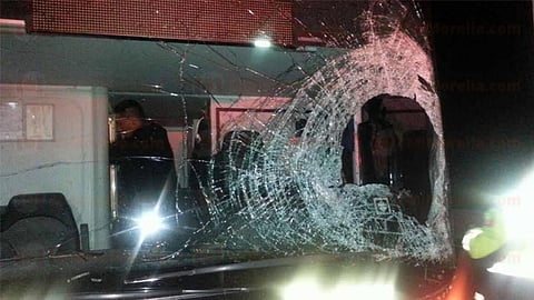 El ómnibus cubría la ruta hacia Uruapan (Foto: RED 113)