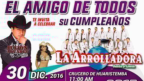 “Layín” aprovechó para invitar a toda la gente a disfrutar de un “taquito, traguito y ruidito”