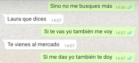 La abuela cayó en la broma