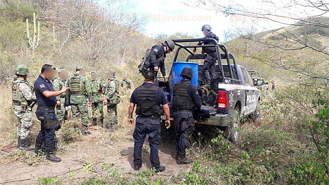 En el operativo participaron autoridades de la SSP y del Ejército Mexicano