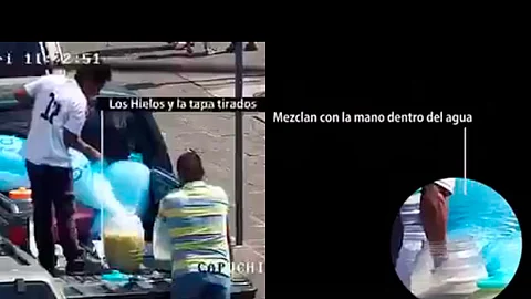 ¿De que va a llevar su agua, crema de coco, limón con chía, fresa con horchata?