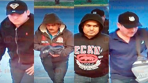 Se supo que los ladrones se cubrían con gorras y sudaderas con capucha