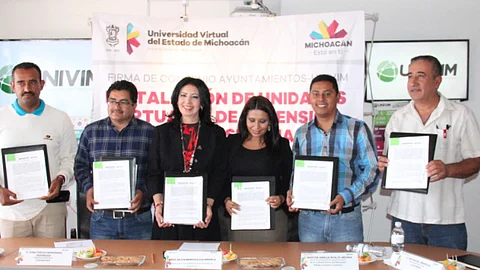 La rectora de la Univim dijo sentirse orgullosa por la presencia que la casa de estudios tiene en todo el territorio michoacano