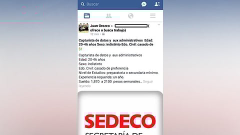 La Sedeco invita a quienes hayan resultado afectados para que acudan a las autoridades competentes