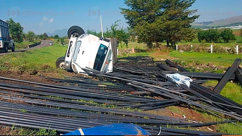 El siniestro vial fue aproximadamente a las 7:00 horas de este jueves