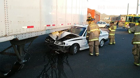 Ambos vehículos fueron llevados al corralón (Foto: RED 113)