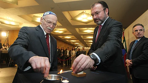 Apenas el viernes el secretario Luis Videgaray expresó su afecto hacia el pueblo israelí (Foto: SRE)   