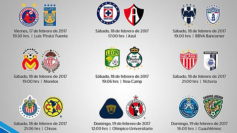 El sábado con el clásico de clásicos y el domingo el duelo Puebla-Jaguares por la supervivencia