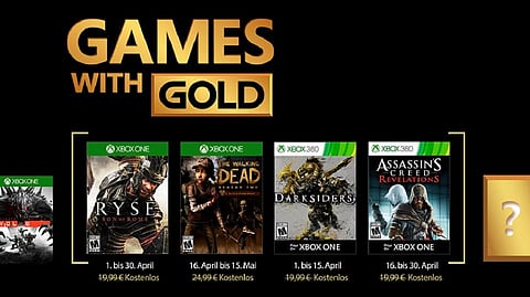 Éstos serán los juegos gratuitos de Games with Gold para el mes de abril