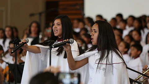 Estuvo a cargo de las niñas, niños y jóvenes de la agrupación (Foto: Cortesía)