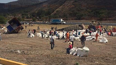 La cabina quedó destrozada