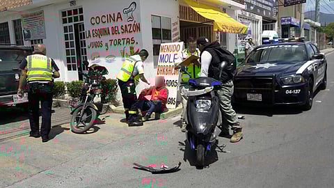 Los heridos recibieron atención médica en el lugar