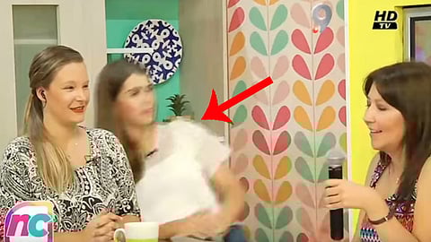 El hecho "ocurrió porque no desayuné", dijo la presentadora (Fotograma: Youtube)