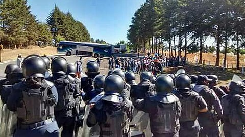 La autoridad llamó a comuneros a poner de su parte para no entorpecer lasa acciones (Foto: Cortesía)