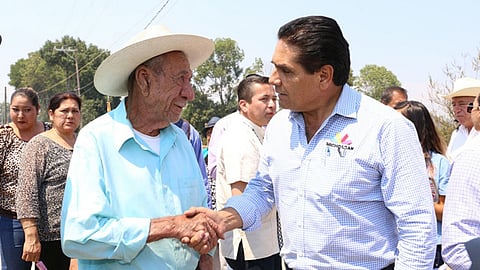 También inauguró obra de pavimentación y arrancó labores de ampliación de la línea de conducción de agua
(Foto cortesía)