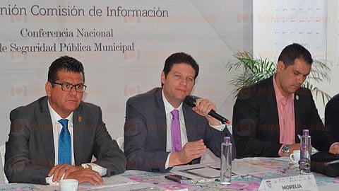 El edil de Morelia y el titular de la SSP participan en la Comisión de Información