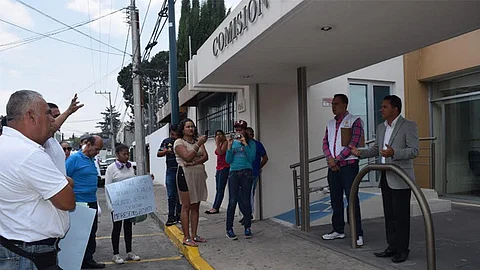 Recibió la inconformidad el coordinador de Orientación Legal, Quejas y Seguimiento, Ángel Botello (Foto: CEDH)