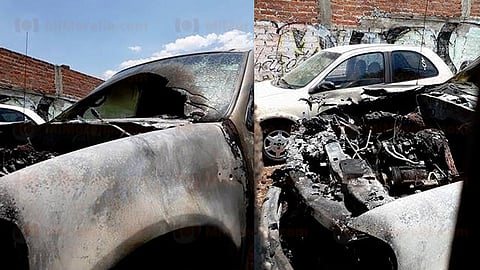 La causa, al parecer, fue una falla eléctrica del vehículo (Fotos: RED 113)