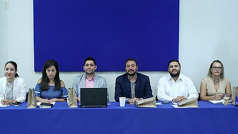 El director del Servicio Nacional del Empleo, Gustavo Valenzuela, encabezó el encuentro en la Universidad La Salle (Foto: Cortesía)