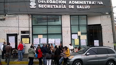 Trabajadores se manifiestan en oficinas administrativas de la SSM