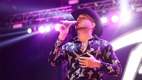 El cantante interpretó sus éxitos en el Teatro del Pueblo (Foto: Cortesía)