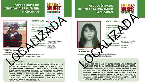 Fue desactivada la Alerta Amber (Fotos cortesía)