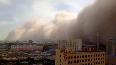 El viento alcanzó hasta los 38 kilómetros por hora (Foto: Captura de video)