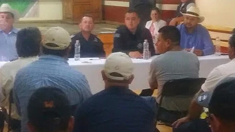La operatividad de la Policía Michoacán se reforzó en el municipio (Foto: Cortesía)